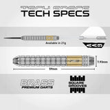 Red Dragon Gian van Veen SE Brass Steel Tip Darts-5-21 GRAM-Premier Darts