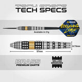 Red Dragon Luke Humphries SE Brass Steel Tip Darts-5-22 GRAM-Premier Darts