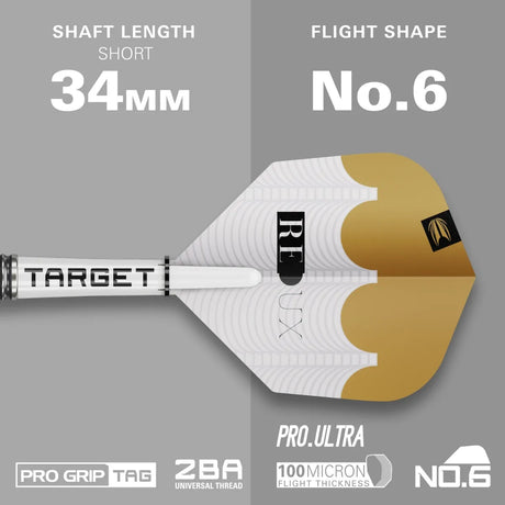 Target Darts Redux 10 90% Tungsten Soft Tip Darts