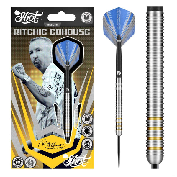 Shot Ritchie Edhouse 90% Tungsten Steel Tip Darts-1-23 GRAM-Premier Darts