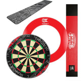 Target Rift Dartboard + Arc Light + World Chamion Mat + Tour Surround Bundle-7-Red-Ink-Premier Darts