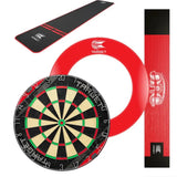 Target Rift Dartboard + Arc Light + World Chamion Mat + Tour Surround Bundle-8-Red-Red-Premier Darts