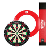 Target Rift Dartboard + Arc Light + Tour Surround Bundle-2-Red-Premier Darts