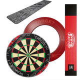 Target Rift Dartboard + Arc Light + World Chamion Mat + Vale Surround Bundle-3-Ink-Premier Darts