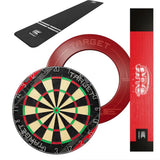 Target Rift Dartboard + Arc Light + World Chamion Mat + Vale Surround Bundle-5-White-Premier Darts