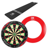 Target Rift Dartboard + World Champion Mat + Tour Surround Bundle-9-Red-White-Premier Darts