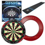 Target Rift Dartboard Board + Corona Light + World Chamion Mat + Vale Surround Bundle-1-Blue-Premier Darts
