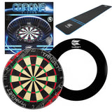 Target Rift Dartboard Board + Corona Light + World Chamion Mat + Tour Surround Bundle