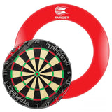 Target Rift Dartboard + Tour Surround Bundle-2-Red-Premier Darts