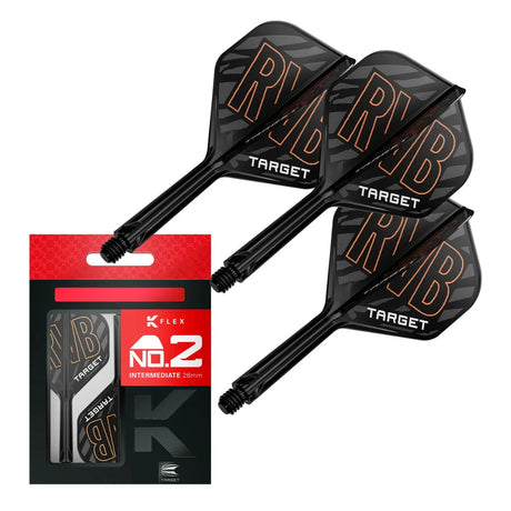 Target Darts Raymond Van Barneveld K-Flex Flight System No2-10-Intermediate-Premier Darts