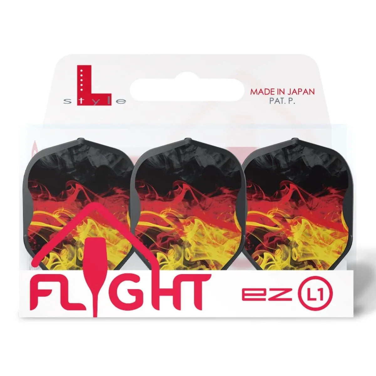 L-Style Darts L-Flight EZ L1 RYB Series V1 Type D Flights-5-Black-Premier Darts