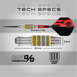 Red Dragon 50 Year Collection Chunky Stumpy 7 85% Tungsten Steel Tip Darts