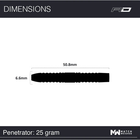 Red Dragon 50 Year Collection Penetrator 1 95% Tungsten Steel Tip Darts