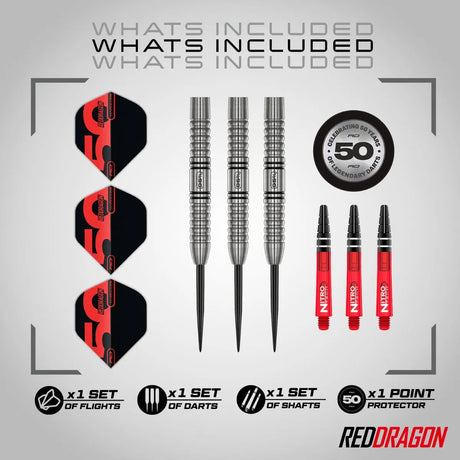 Red Dragon 50 Year Collection Penetrator 1 95% Tungsten Steel Tip Darts