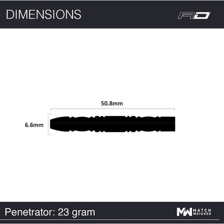 Red Dragon 50 Year Collection Penetrator 4 95% Tungsten Steel Tip Darts