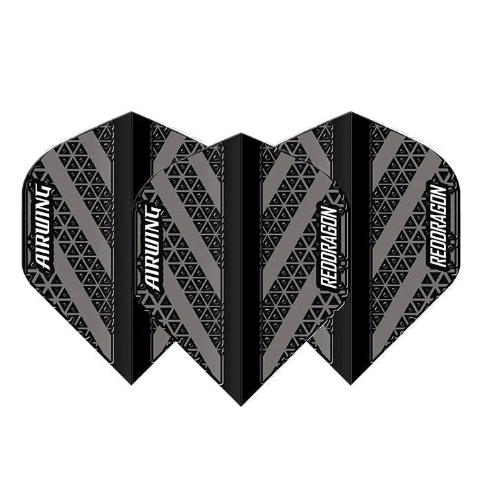 Red Dragon Airwing Moulded Black & Grey Standard Flights