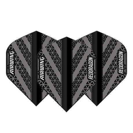 Red Dragon Airwing Moulded Black & Grey Standard Flights