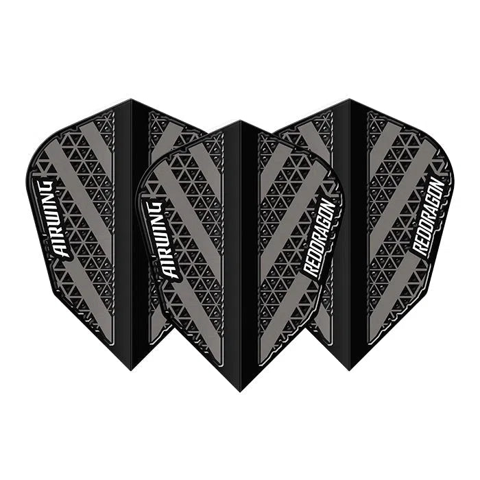 Red Dragon Airwing Moulded Black & Grey V-Standard Flights