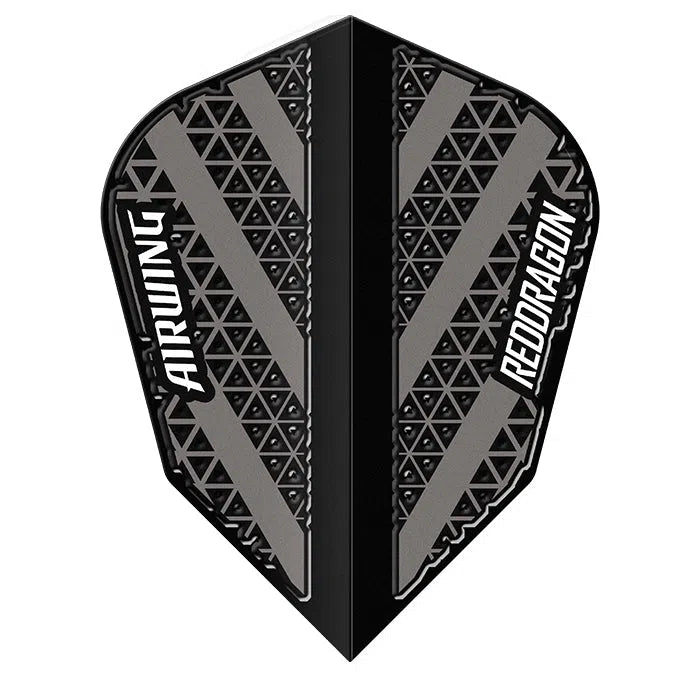 Red Dragon Airwing Moulded Black & Grey V-Standard Flights