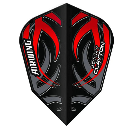 Red Dragon Airwing Moulded Jonny Clayton Black & Red V-Standard Flights