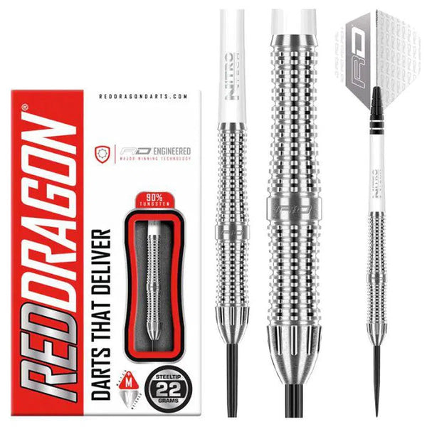 Red Dragon Amari 90% Tungsten Steel Tip Darts-1-22 GRAM-Premier Darts