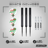 Red Dragon Bullhitters V1 90% Tungsten Steel Tip Darts