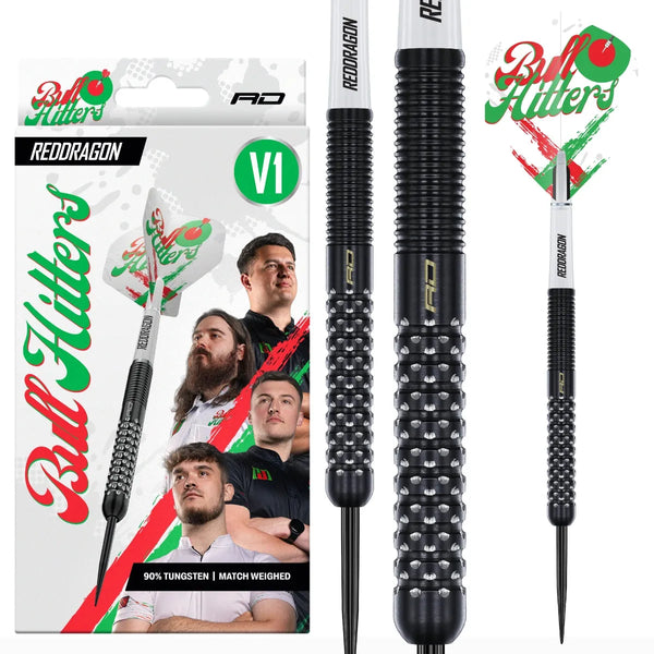 Red Dragon Bullhitters V1 90% Tungsten Steel Tip Darts-1-23 GRAM-Premier Darts