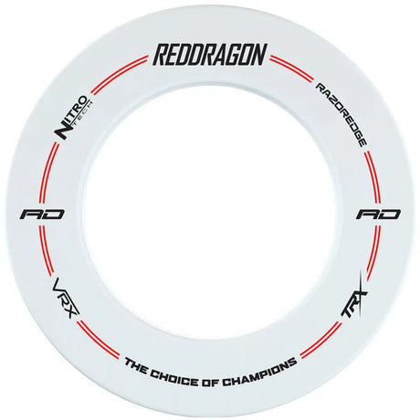 Red Dragon Dartboard Surround - White