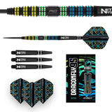 Red Dragon Dragonfly 95 Black - Tapered 95% Tungsten Steel Tip Darts