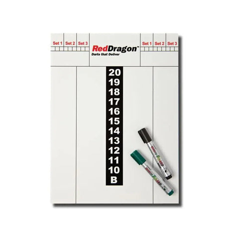 Red Dragon Dry Wipe Score Board