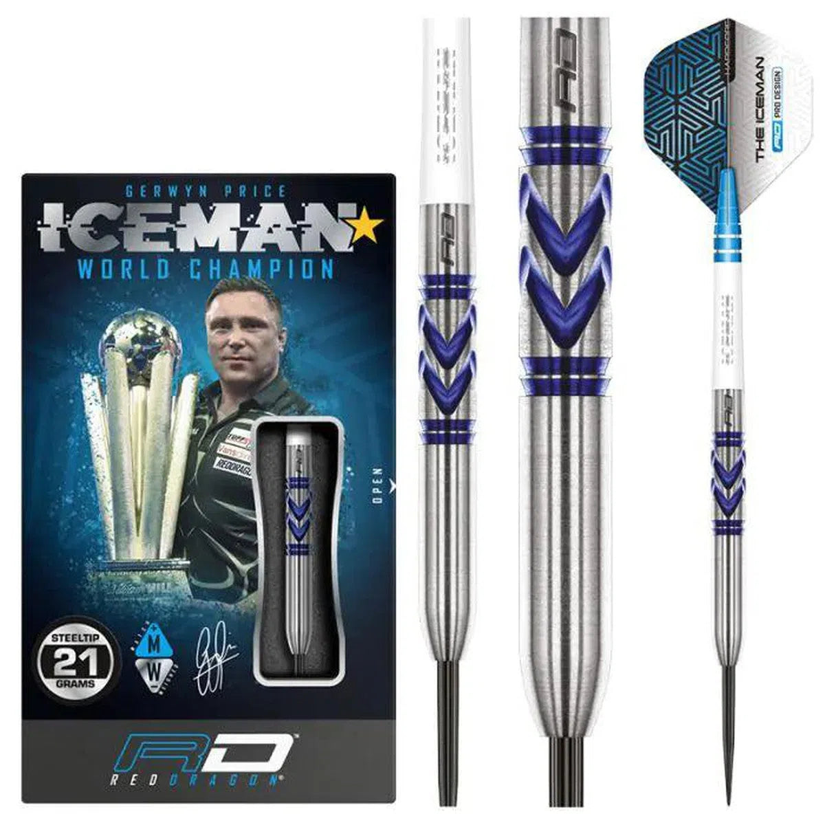 Red Dragon Gerwyn Price Avalanche Pro 90% Tungsten Steel Tip Darts