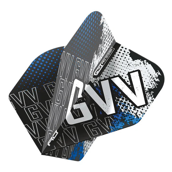 Red Dragon Gian Van Veen Hardcore Blue Standard Flights-1-Premier Darts