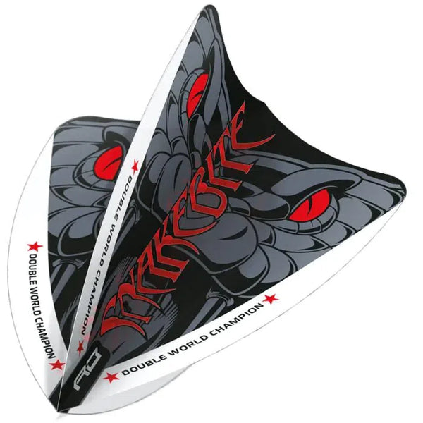 Red Dragon Hardcore Freestyle Ionic Snakebite Grey Snake Flights-1-Premier Darts