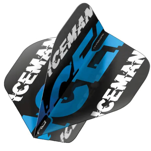 Red Dragon Hardcore Gerwyn Price Black & Blue Logo Standard Flights-1-Premier Darts