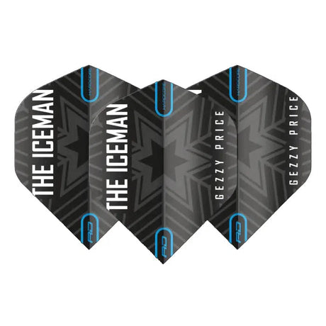 Red Dragon Hardcore Gerwyn Price Black and Grey Snowflake Standard Flights