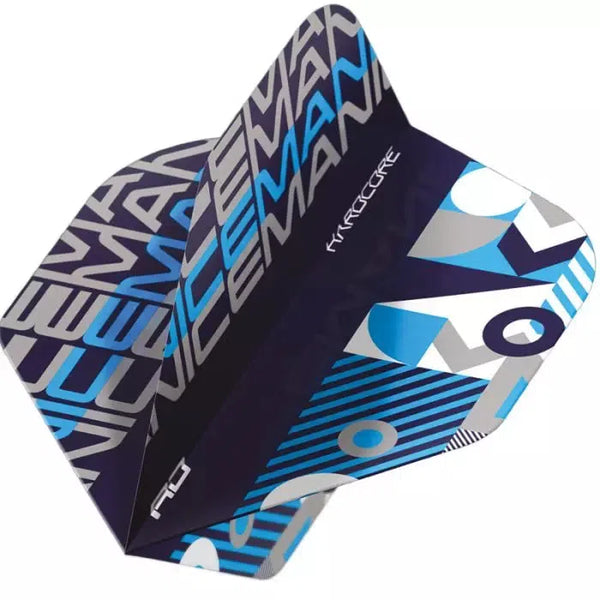 Red Dragon Hardcore Iceman Stack Black & Blue Standard Flights-1-Premier Darts
