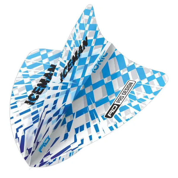 Red Dragon Hardcore Ionic Gerwyn Price Blue & White Burst Freestyle Flights-1-Premier Darts
