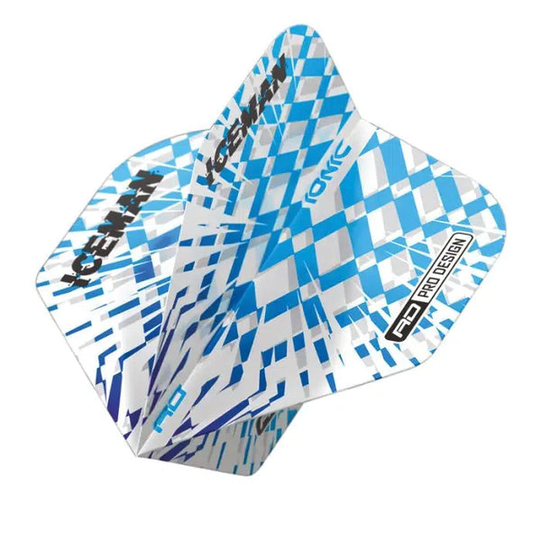 Red Dragon Hardcore Ionic Gerwyn Price Blue & White Burst Standard Flights-1-Premier Darts