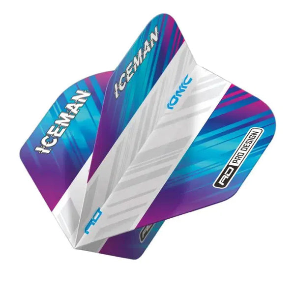 Red Dragon Hardcore Ionic Gerwyn Price Rainbow & White Standard Flights-1-Premier Darts