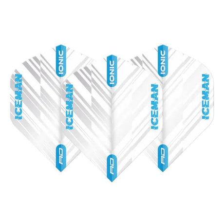 Red Dragon Hardcore Ionic Gerwyn Price White and Blue Stripe Standard Flights