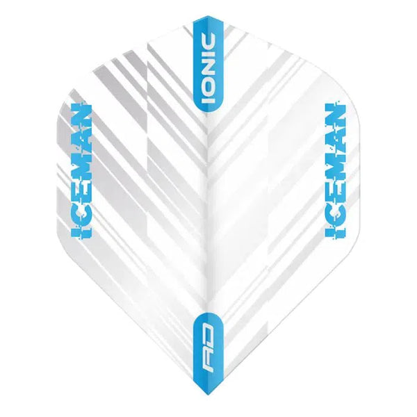 Red Dragon Hardcore Ionic Gerwyn Price White & Blue Stripe Standard Flights-1-Premier Darts