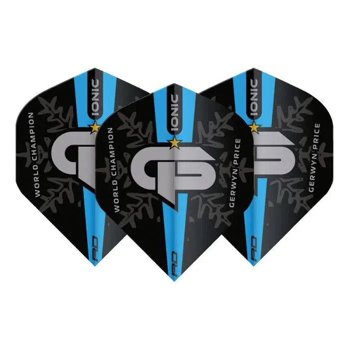 Red Dragon Hardcore Ionic Gerwyn Price World Champion Blue Logo Standard Flights