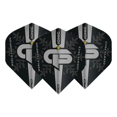 Red Dragon Hardcore Ionic Gerwyn Price World Champion Silver Logo Standard Flights