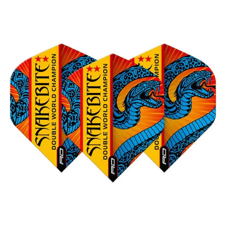 Red Dragon Hardcore Ionic Snakebite Blue & Orange Flights