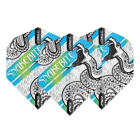 Red Dragon Hardcore Ionic Snakebite Coiled Snake Blue Flights