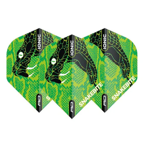 Red Dragon Hardcore Ionic Snakebite Green Head Flights