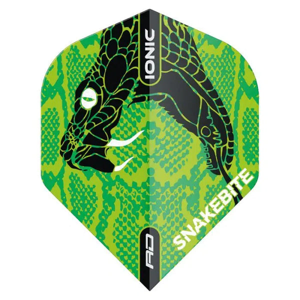 Red Dragon Hardcore Ionic Snakebite Green Head Flights-1-Premier Darts