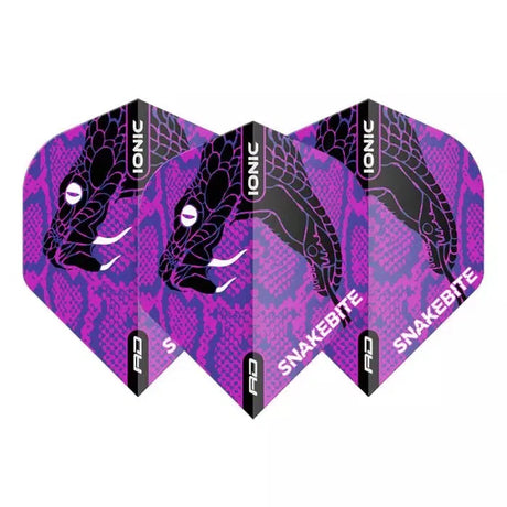Red Dragon Hardcore Ionic Snakebite Purple Head Flights