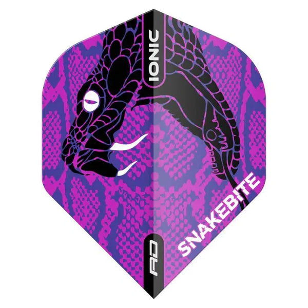 Red Dragon Hardcore Ionic Snakebite Purple Head Flights-1-Premier Darts