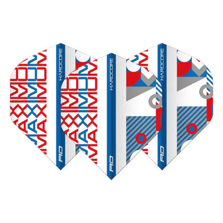 Red Dragon Hardcore Josh Payne Stack White & Blue Standard Flights